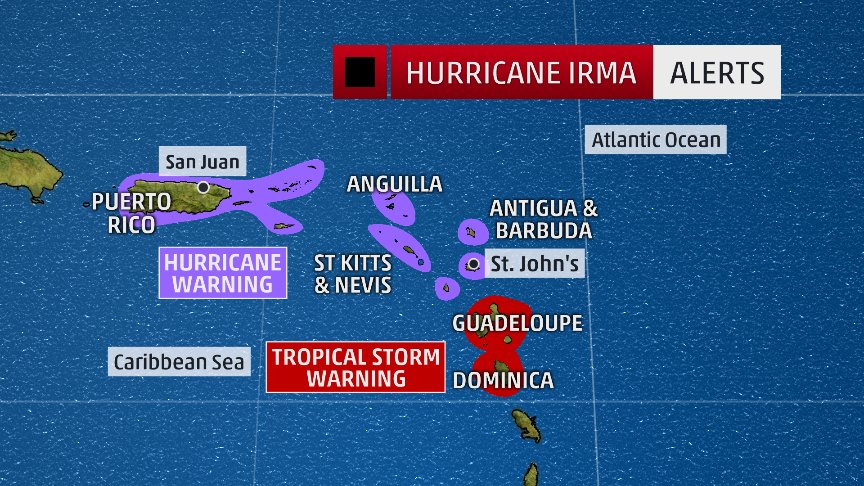 weatherchannel's tweet image. Hurricane Irma is now a category 5. Watch The Weather Channel now for Live Coverage and the latest track for Florida.