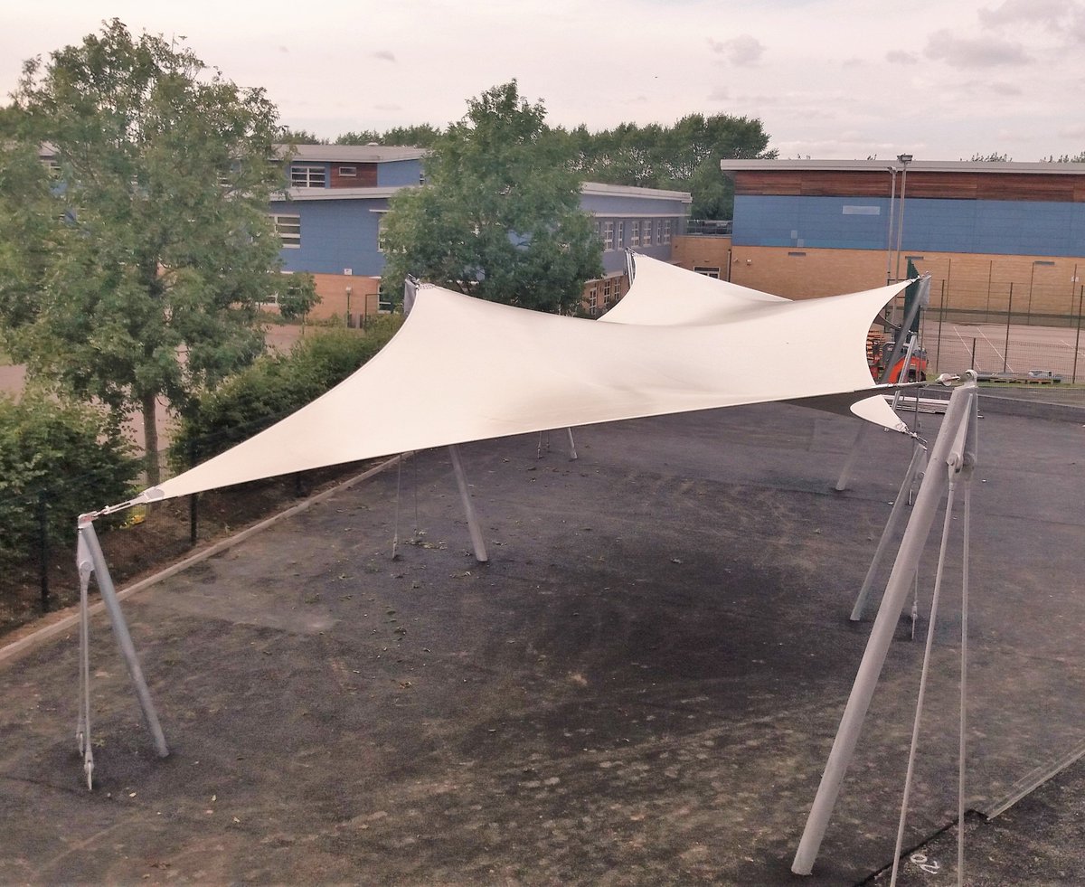 basestructures's tweet photo. Our latest shade canopy installation at an East London school, from our Malvern Range #shadestructure #shadecanopy https://t.co/DdCkyPjeP4 https://t.co/DV0vzUrNwY