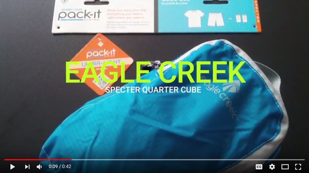 PreTravels's tweet image. Eagle Creek Specter Quarter #PackingCube Review: How can this packing cube help you stay organized when travelling? youtu.be/e4k6bZUDD2c