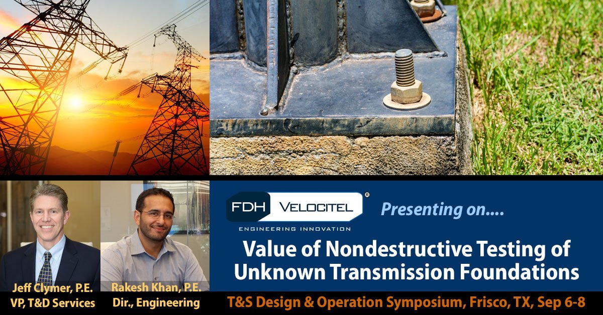 predictant_io's tweet photo. FDHV's Jeff Clymer, PE, and Rakesh Khan, PE, present on #NDT for #Utility #Infrastructure at #TSDOS. Visit FDHV in Hospitality Suite 325. https://t.co/zNOxt8UWSx