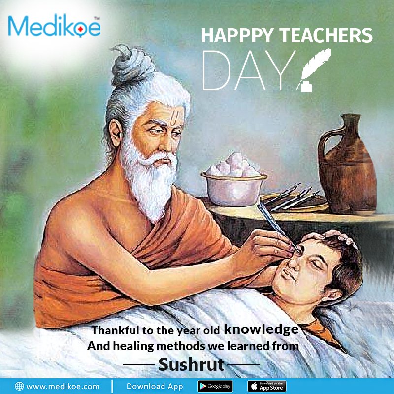 medikoeupdates's tweet photo. ACHARYA SUSHRUTA - The father of Plastic Surgery & science of Anesthesia !
HAPPY TEACHERS DAY !
#teachersday #sushruta #guru #firstsurgeon https://t.co/MiLEoaRK3i