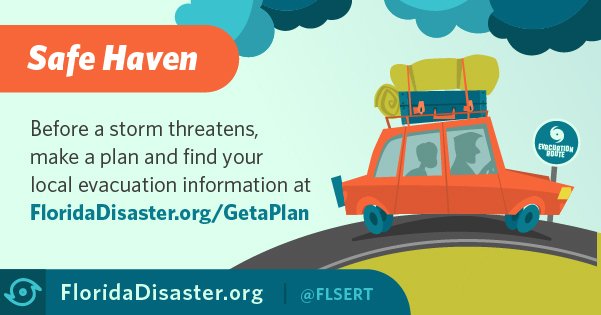 FLSERT's tweet photo. Plan ahead-know your zone, where you will go &amp; what to take with you if asked to evacuate. https://t.co/tPNEQWSavp #Irma #HurricanePrep https://t.co/u35LIoqI1v