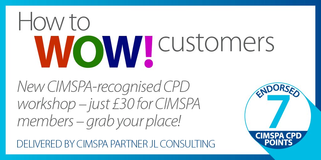 Book your place for our <a href="/jackyleonard11/">Jacky Leonard</a> workshop on How to WOW! your customers 24 October in Chiswick, don't miss it ow.ly/vEJD30daEIP