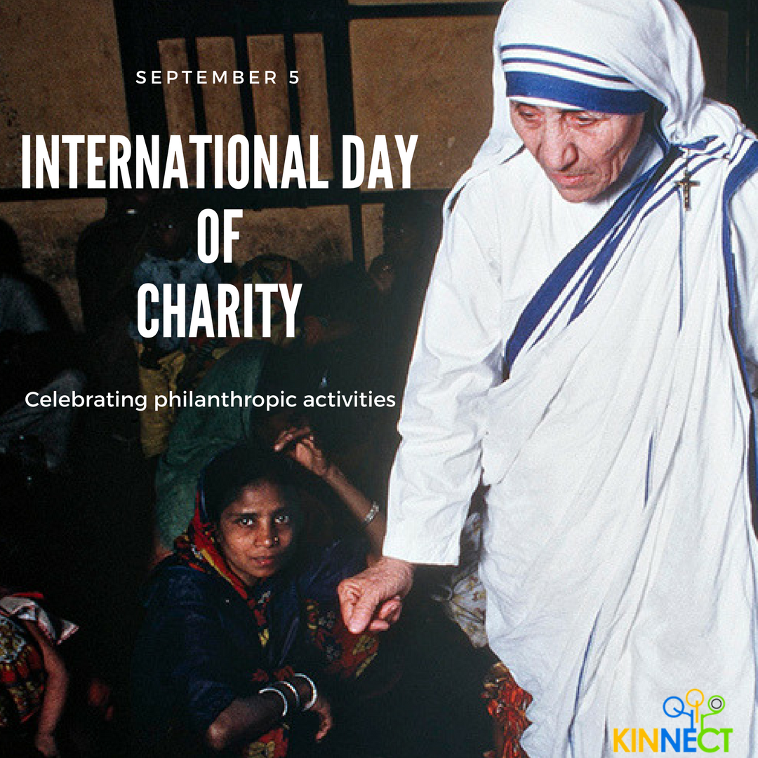 GoKinnect's tweet photo. Today, we celebrate the amazing work of charities around the world, &amp; of Mother Teresa.
#gokinnect #internationaldayofcharity #MotherTeresa https://t.co/guWOUZoZae