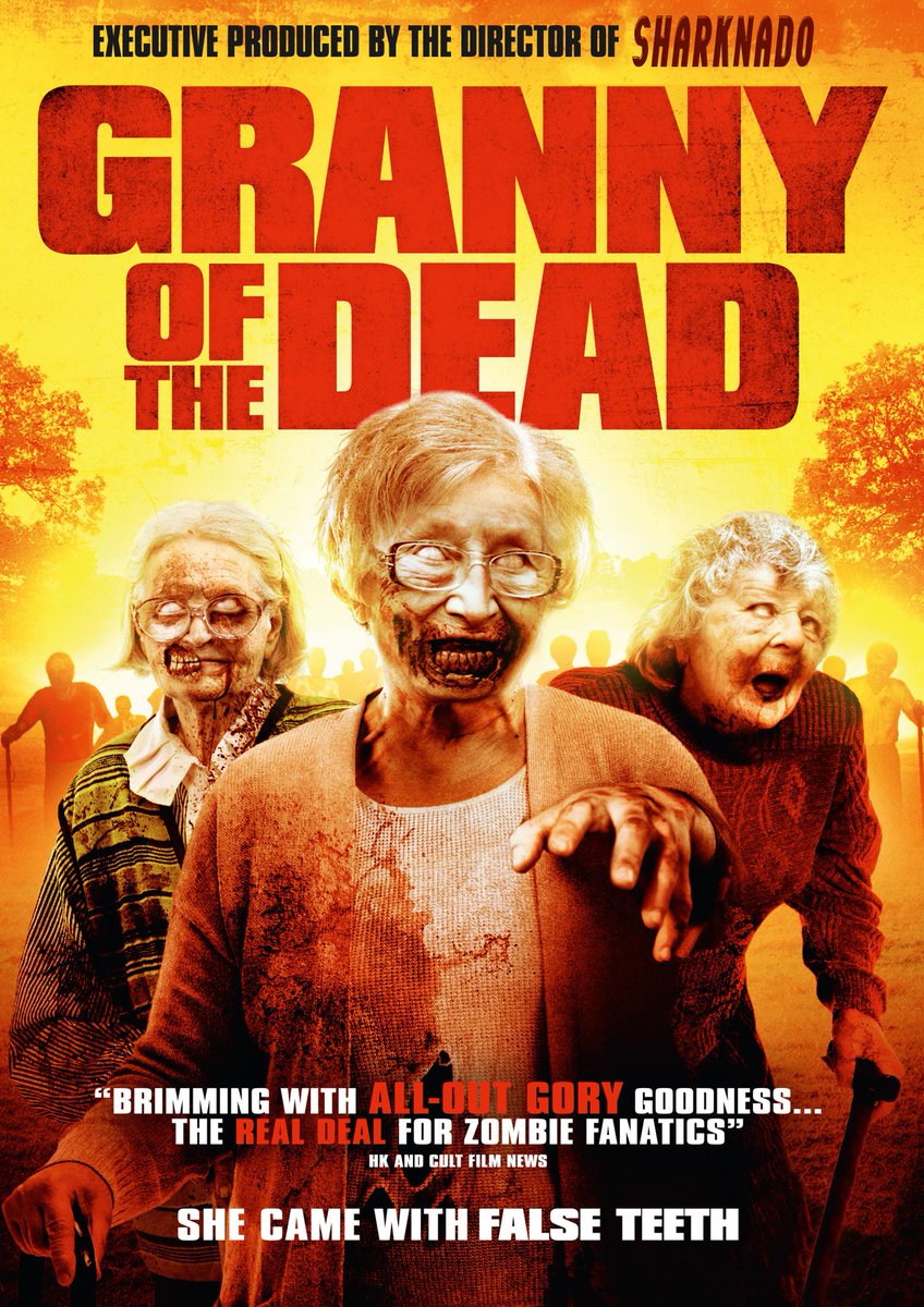 Grannyofthedead's tweet photo. #GRANNYoftheDEAD #OnDemand in the US || DVD in the UK || Exec Produced by @acferrante of #Sharknado5 Watch trailer: https://t.co/eie2FKarAj https://t.co/ESXsQgupQU