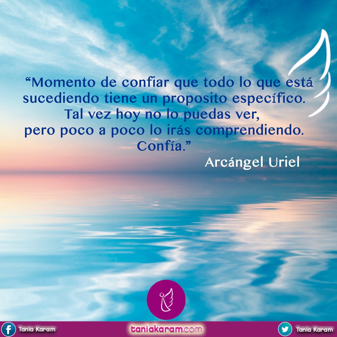 taniakaram's tweet photo. “Momento de confiar que todo lo que está sucediendo tiene un propósito específico.”
Arcángel Uriel. https://t.co/d7ae31jGus