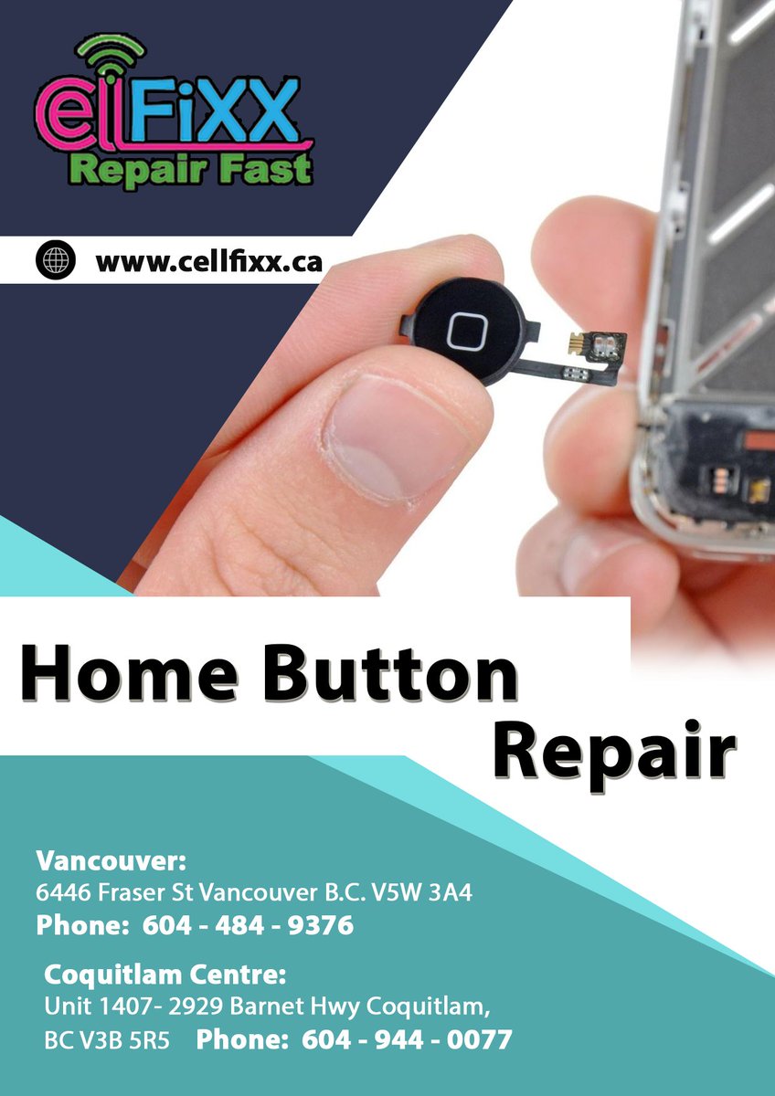 shah74's tweet photo. Mal functioning Home Button will not annoy you anymore contact Cellfixx.ca for reliable Repair.
Or 
Call Us 604.484.9376
#HomeButton #Repair https://t.co/j52TfCVxUX
