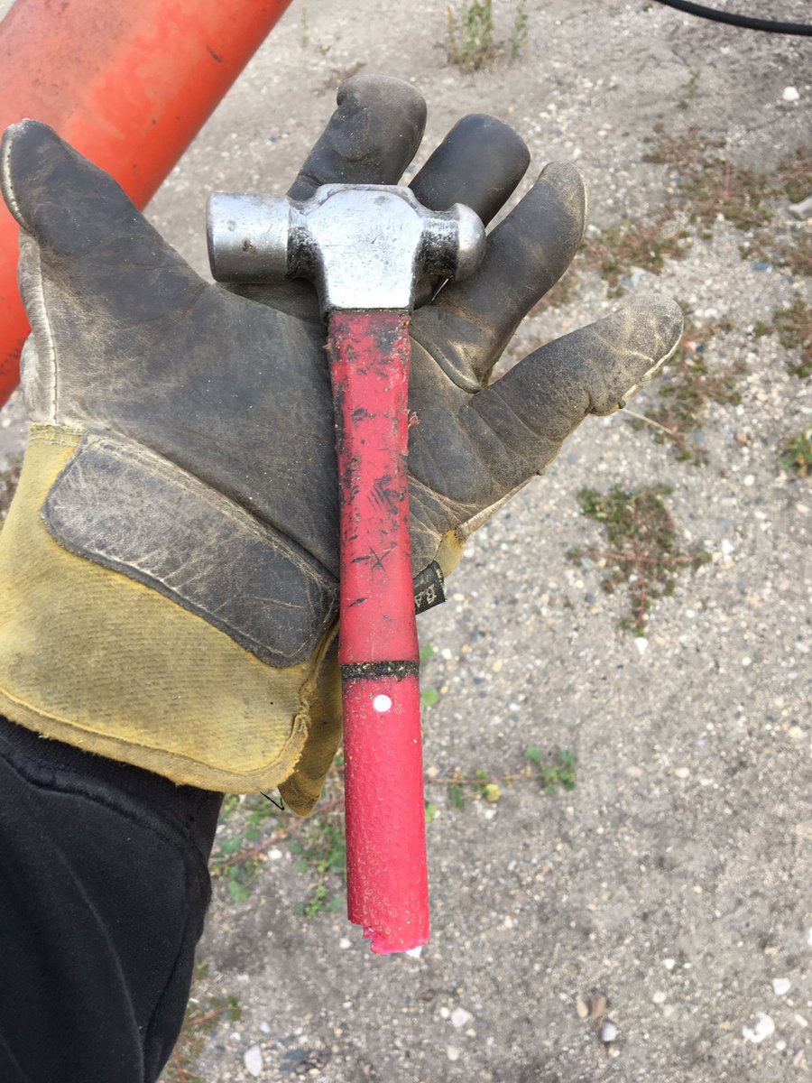 blue_unrau's tweet photo. Interesting find in the auger this morning. #harvest2017 https://t.co/BVTpSdfyrO
