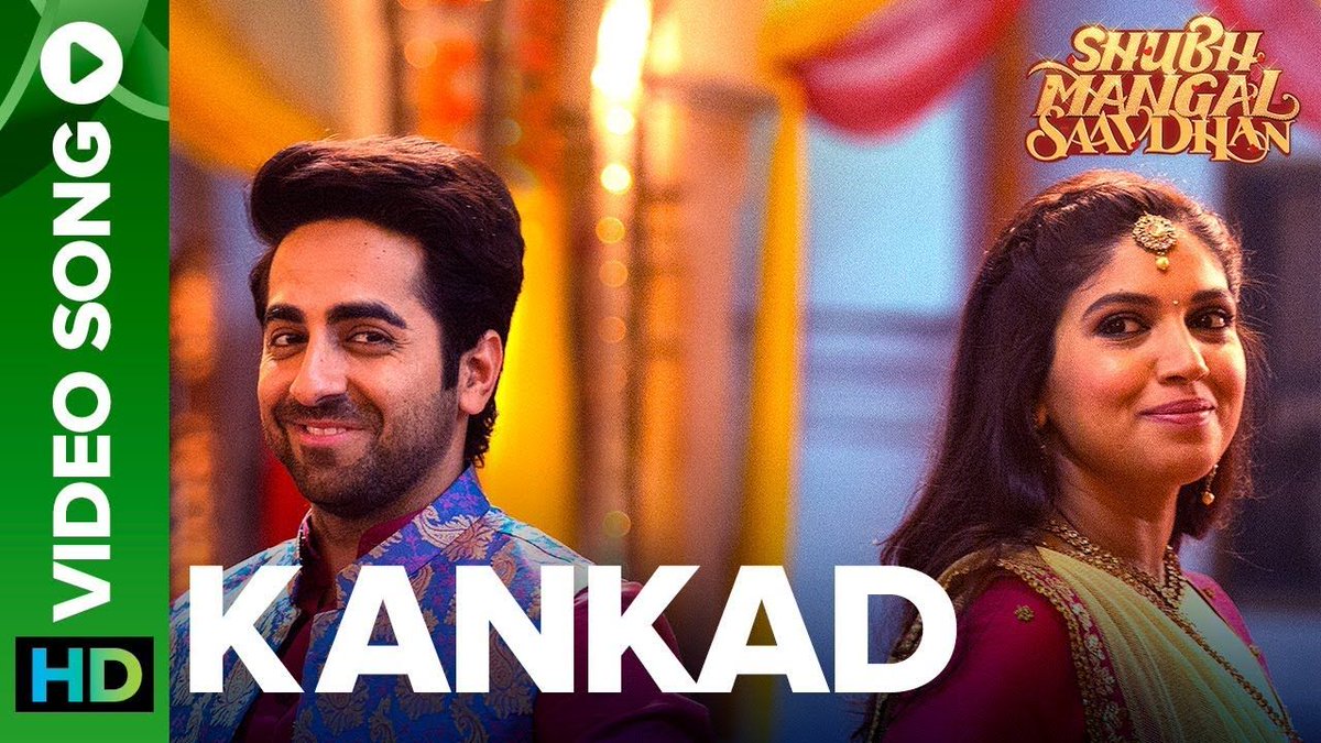 lyrics_anytime's tweet photo. KANKAD song lyrics and music video from the movie #ShubhMangalSaavdhan starring #AyushmannKhurrana &amp; #BhumiPednekar. https://t.co/iTQlrMCsvN https://t.co/kO5Dc3lovN