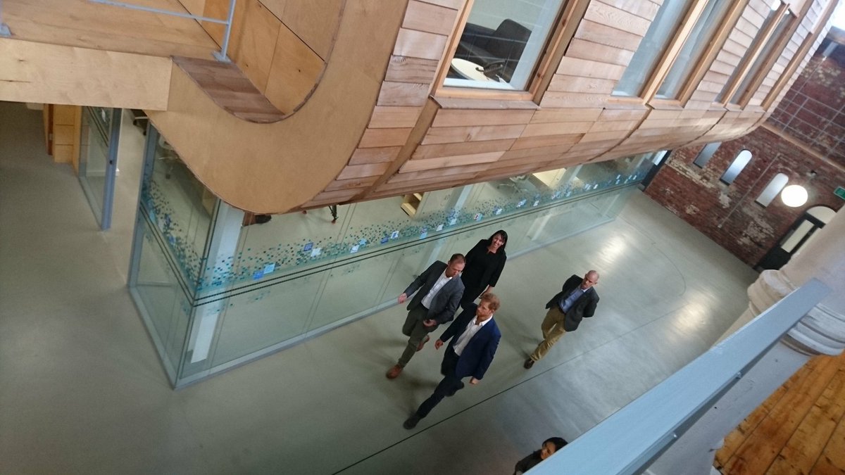 Just Prince Harry having a nosey at the MCAU designed Ashton Old Baths.