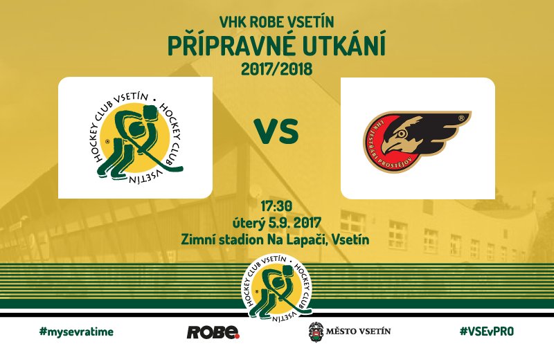 VHK_Vsetin's tweet photo. #VHKVsetin dnes od 17:30 na svém ledě přivítá @LHK_Prostejov! Jak dopadne generálka na @WSMliga? #VSEvPRO https://t.co/9dpwJRhaM4