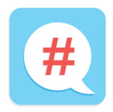 hashtag in speech bubble