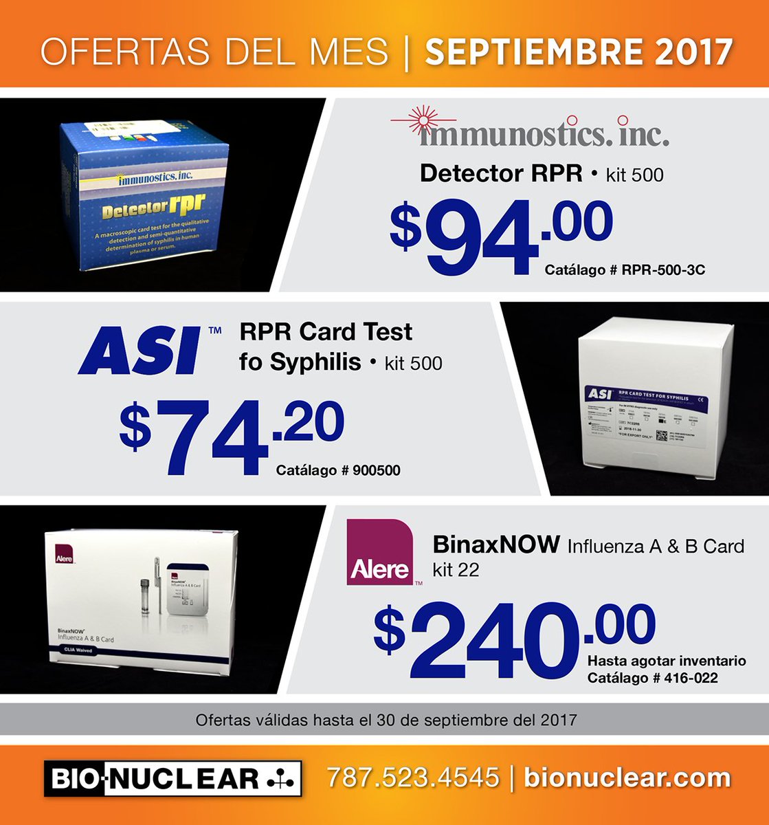 bionuclearpr's tweet photo. ¡Ofertas del mes de Septiembre 2017!

Puede hacer su orden comunicándose al 787-523-4545. https://t.co/VjI4e4ph3D