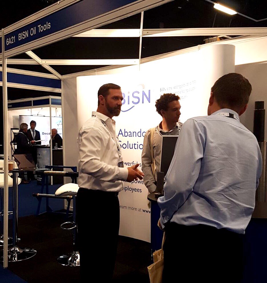 BiSN_tools's tweet photo. Our 1st visit to @SPE_OE and it's a busy one at stand 6A21! #OE17 #DecomZone #downholesealingrevolution https://t.co/lpMsufvUZo