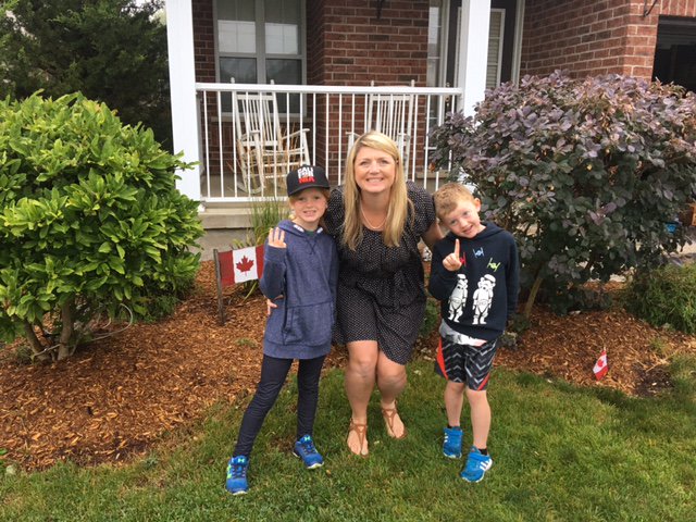 PicWRDSB's tweet photo. @PicWRDSB Member Kerri Gettliffe @kercoop and her kids Lauren and Brendan @bdnwrdsb #WRDSBFirstDay @wrdsb https://t.co/vzOBlCCpes https://t.co/OKkvxmOJNC