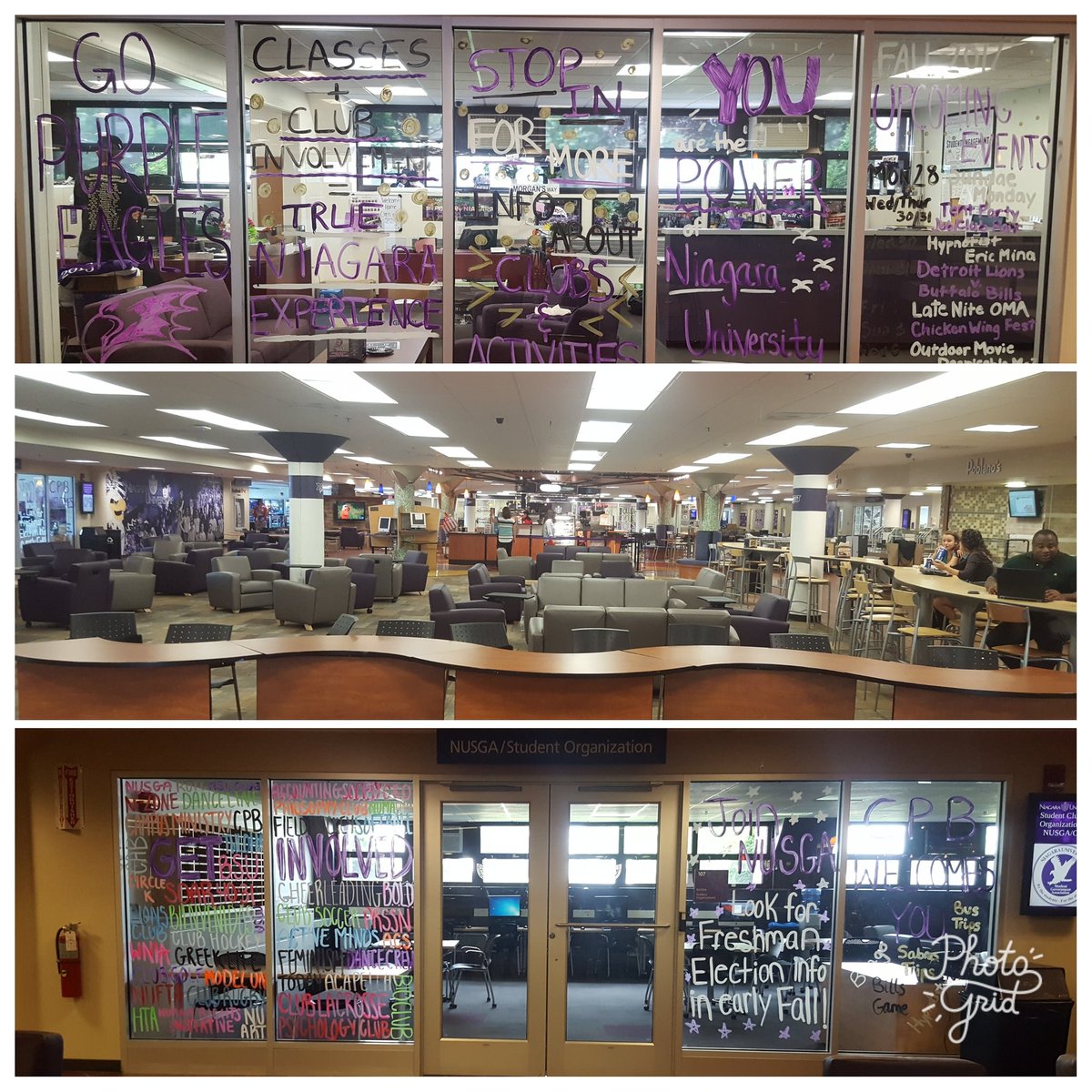 'Twas the day before NSO, when all through the campus
Not a creature was stirring, not even an eagle... 
SEE YOU SOON PURPLE EAGLES!