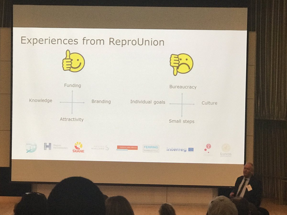 CopMich's tweet photo. Dr. Stig Jørgensen, Project Manager of ReproUnion, discussing a new model to address major challenges in reproductive medicine #CopMich17 https://t.co/R0pnJc4hMN