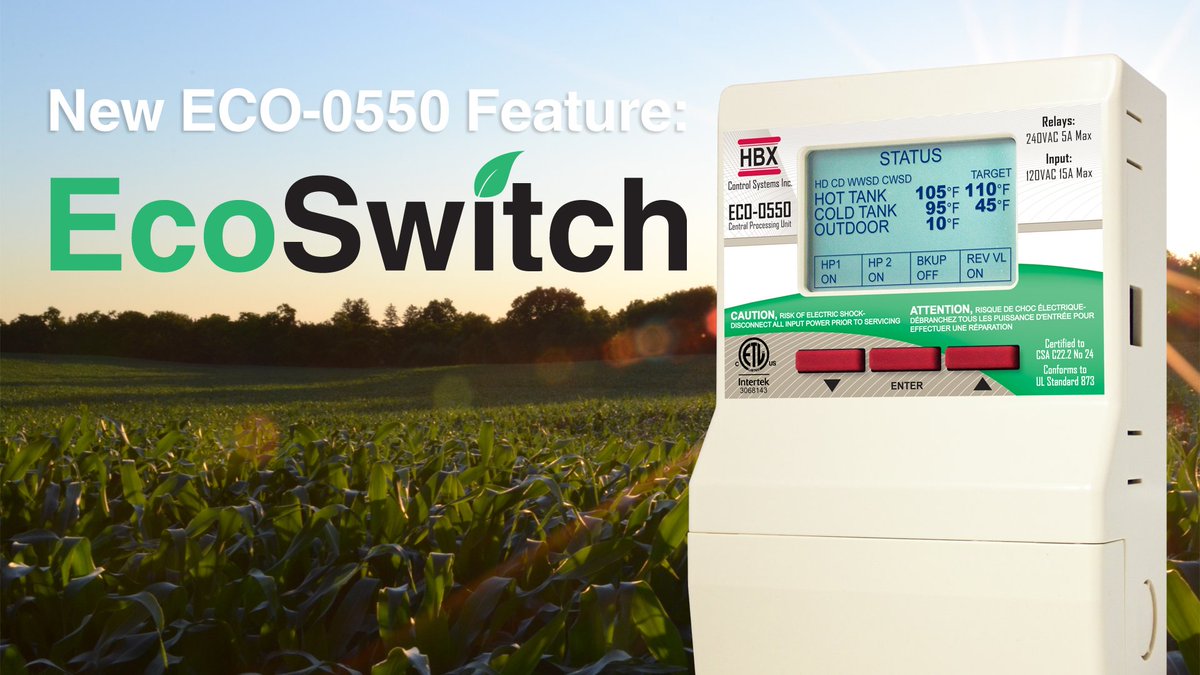 Lock out your heat pumps and run your backup boiler only to save energy and lower your utility bills during peak time periods with Ecoswitch