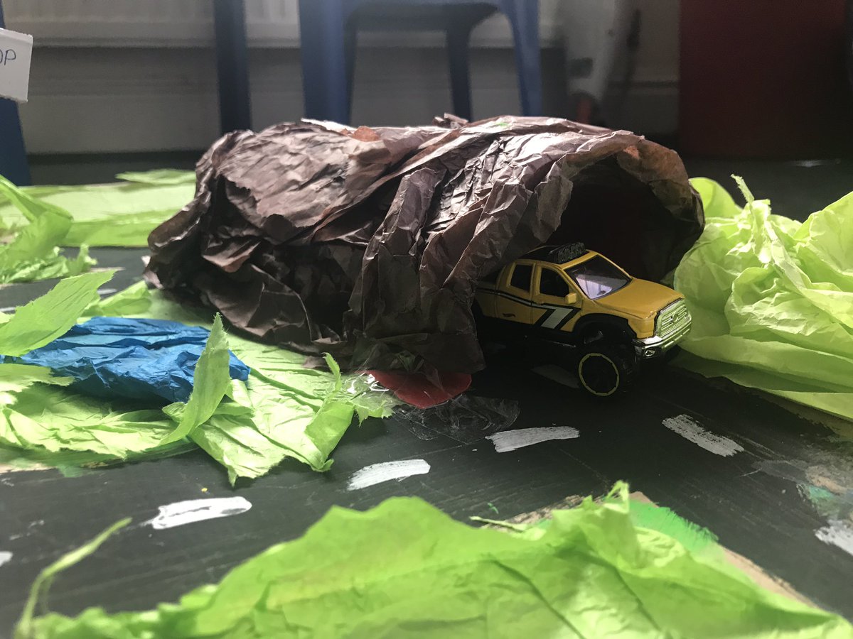 We had a crafting session yesterday and my son has played with this for 2 hours straight today. Cheap entertainment!