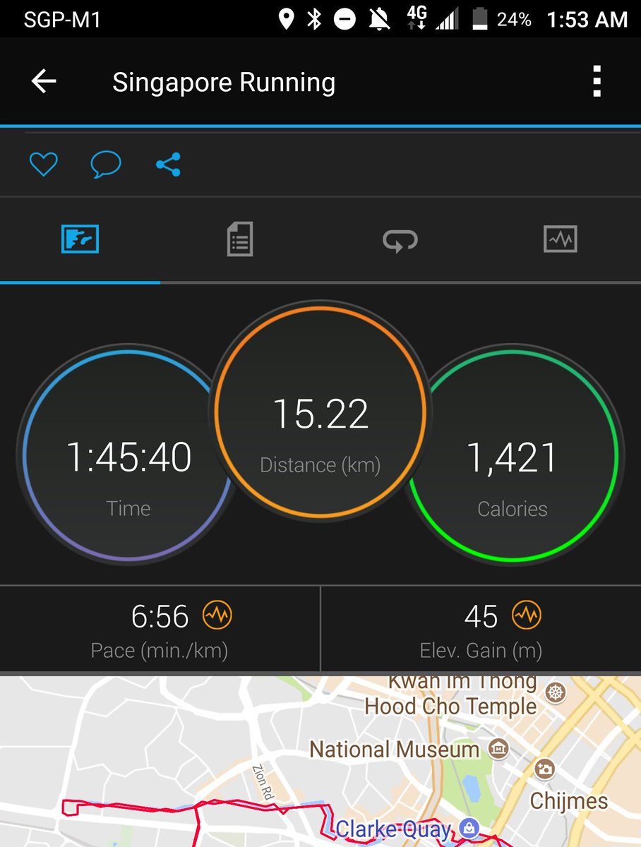 Gyrowoof's tweet photo. #RunWolf was a #BoredWolf, so #LazyWuff went out for a slow leisure 15km run at 1am this hungry ghost festival night to Merlion & back. https://t.co/mks58OaIHB