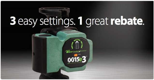 TacoComfort's tweet image. Step up to #ECM high-efficiency with the 0015e3™. Now with a rebate offer. Find the 0015e3 Rebate in your area: bit.ly/2tlqWyH