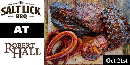 The most recommended restaurant in Texas is coming to Robert Hall on Oct. 21st. Come and enjoy Texas BBQ!
roberthallwinery.com/product/Salt-L…
