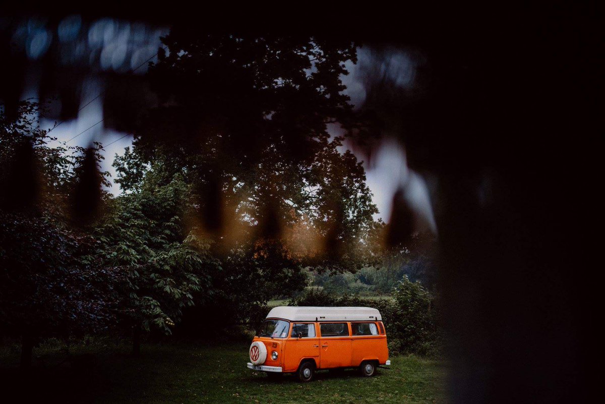 Can't get enough of this orange beauty! Available for weddings along with a retro tractor and gypsy caravan. What more could you ask for?