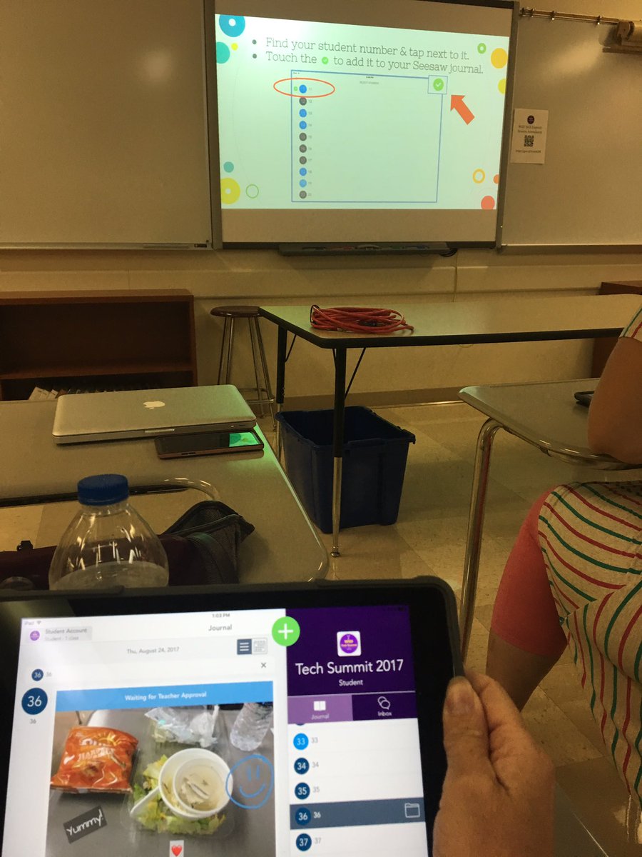 MrsTrollop's tweet image. Learning all about @Seesaw with @mrseuting. So many great tips! Thank you! #WSDTechSummit