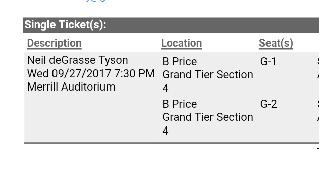 SharonBDixonRd's tweet photo. @neiltyson My 11 year old son, Anderson, and I have our tickets! Can't wait to hear and meet you! #futureastronaut #AndersonRocks #lovemyboy https://t.co/Uf7ZnHdZj4