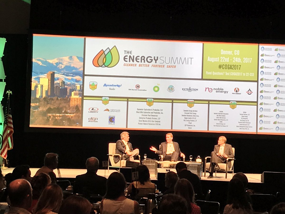 AmandaKMichalek's tweet photo. Fantastic closing conversation between @SenCoryGardner @SenBennetCO #COGA2017 @ColoradoOilGas https://t.co/7GHJ6Ca5Yo
