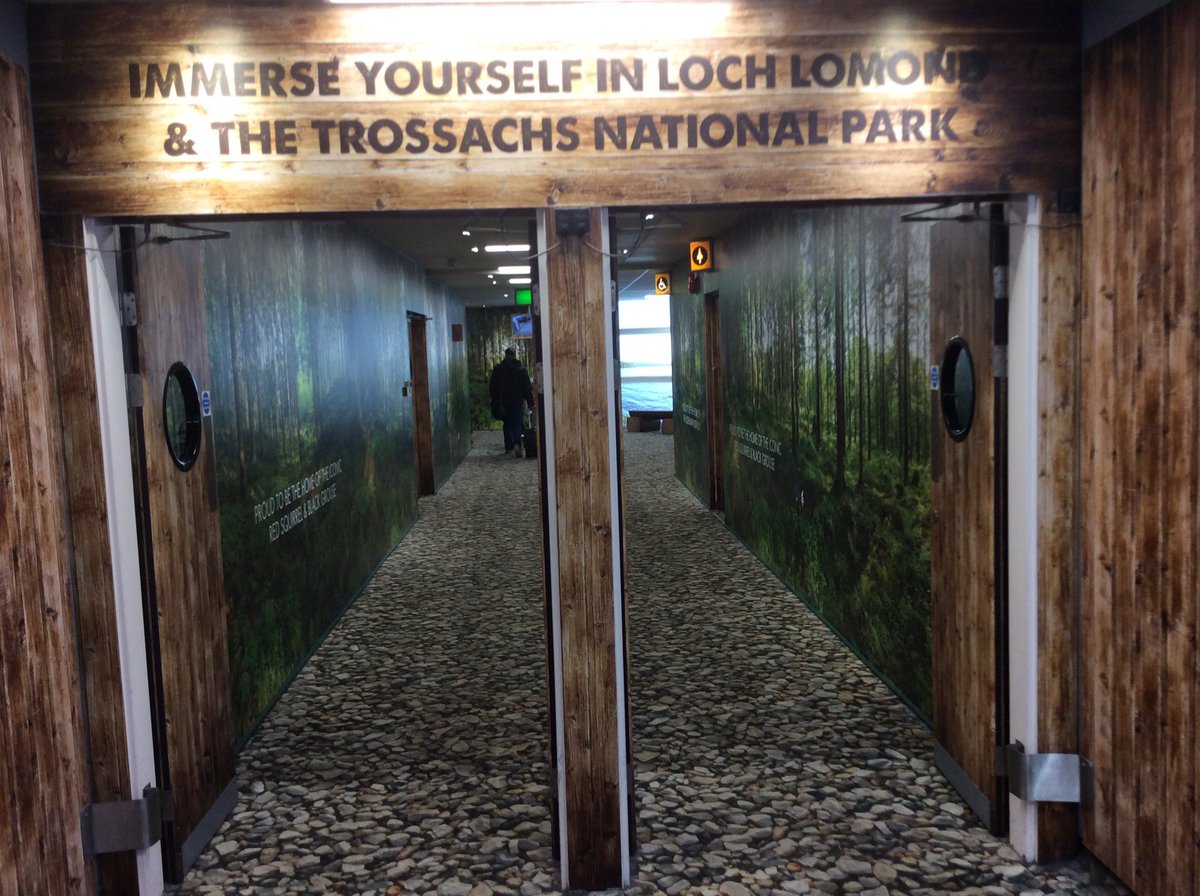 LochLomondCEO's tweet image. Great to finally see @lomondtrossachs @GLA_Airport international arrivals installation Still looking good after 3yrs