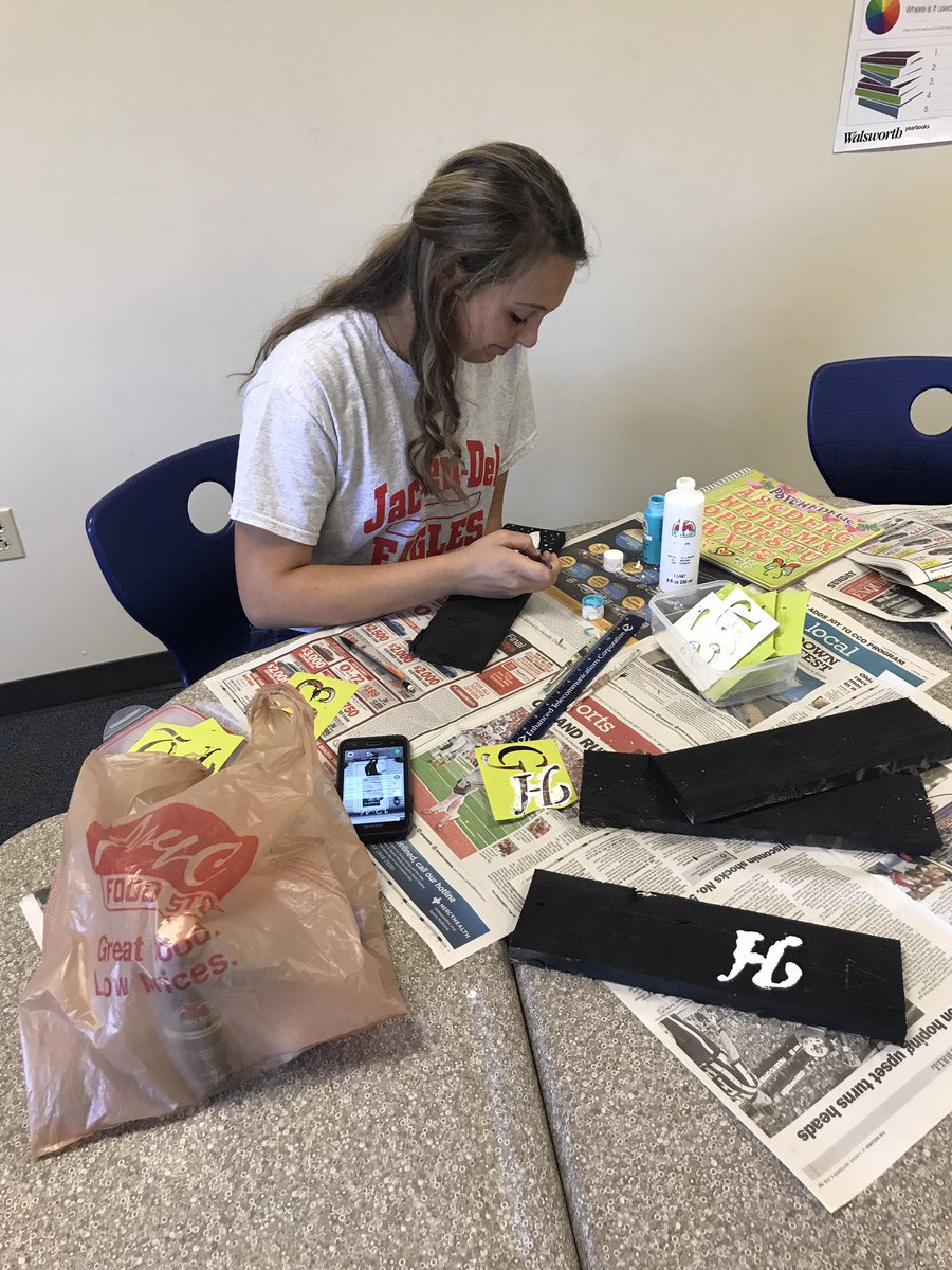 Working hard on Pinterest projects in Explore class today! #ExploreDevelopAchieve
