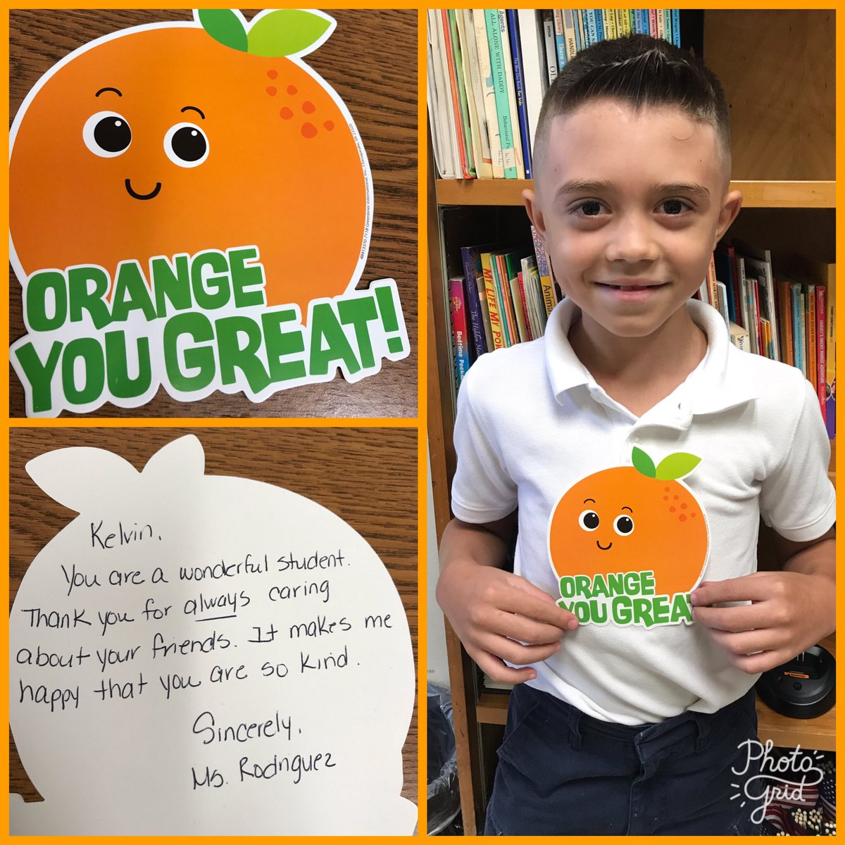 sas_west's tweet photo. A little note goes a long way. 🍊🍊#kindnessoverload #catchthembeing kind @CoralParkElemS @StdtSvcsMDCPS @MDCPS ✨ https://t.co/nF4NXr5OXM