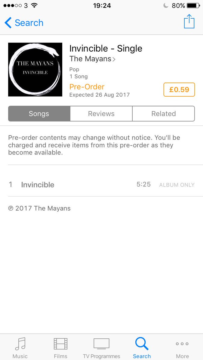 Our new single 'Invincible' drops tomorrow on iTunes and all streaming services! Can't wait for you to hear it🎤x