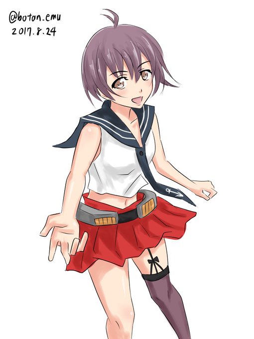 酒匂です。
#艦これ版深夜の真剣お絵描き60分一本勝負
#艦これ版真剣お絵描き60分一本勝負_20170824 