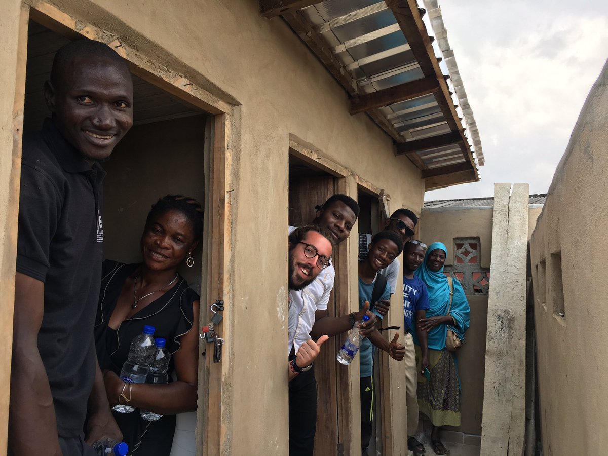 justempower's tweet photo. First #biofil composting community toilet built by @NaijaFederation nearly complete! 

#sanitationsolutions #slumupgrading @sdinet https://t.co/AUZGDqoX92