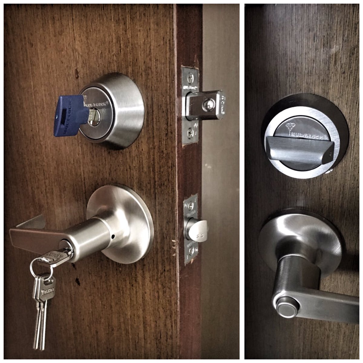 magnoliapty's tweet photo. INSTALACIÓN DE CERRADURA TUBULAR Y MANIGUETA EN PUERTA DE MADERA #Hercular #MulTLock #CerrajeríaMagnolia #multlockpanamá #locksmithpanama https://t.co/39Yjb4CqbB