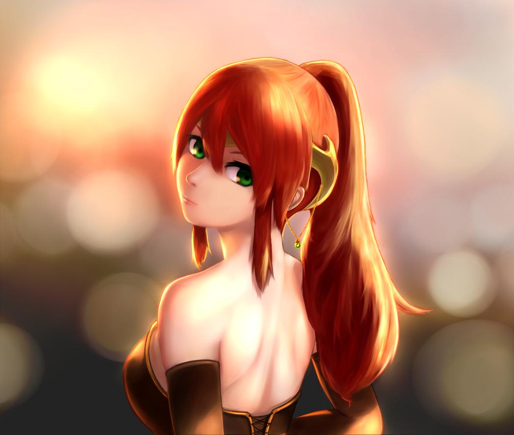 "Good morning world."

The female had already been up for an hour training.