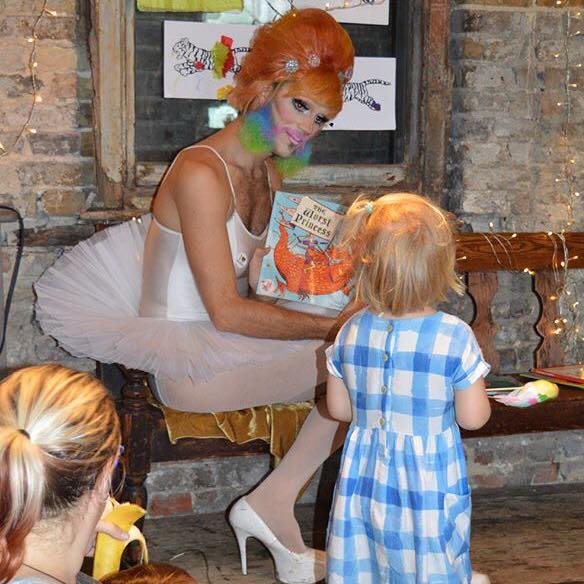 TheGloryLondon's tweet photo. I don't know who let Maxi More into @WiltonMusicHall to teach kids, but we are HERE FOR IT (as groovy kids might say these days) #DragSchool https://t.co/K6cyLoyMT1