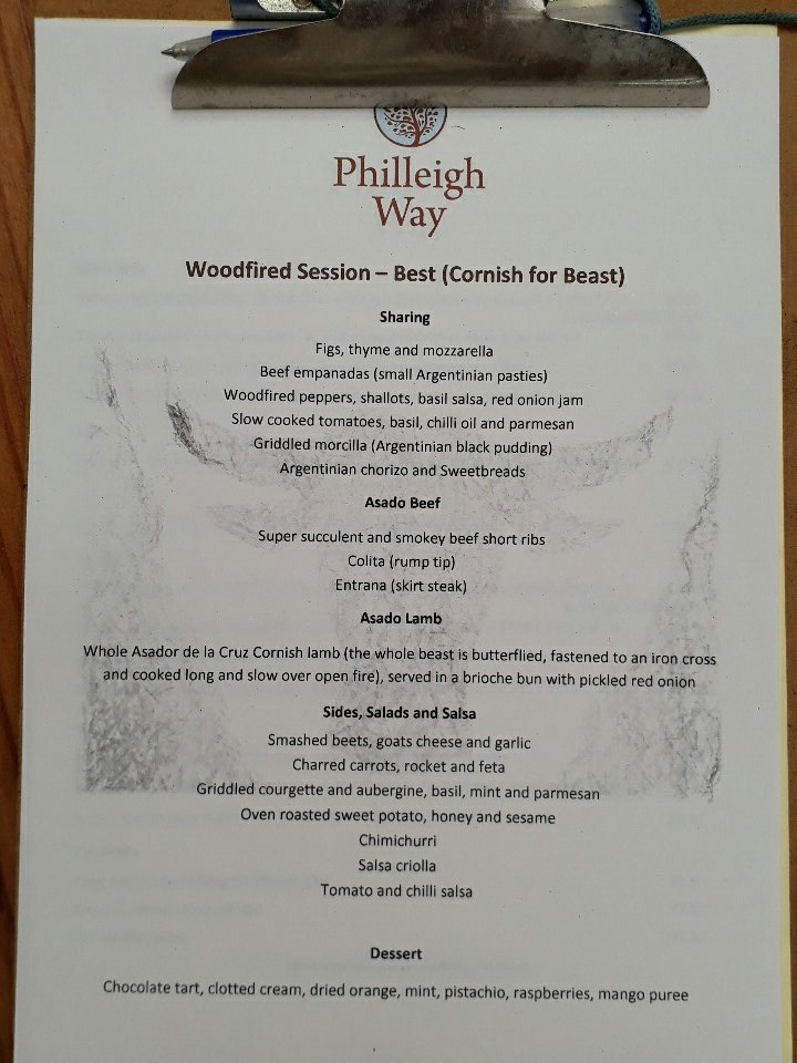Tonight's #Argentinian  #Asado #WoodfiredSession menu with <a href="/SizzleGrills/">Sizzle Grills</a> Hungry yet! Tickets available for the 7th Sept, visit the website