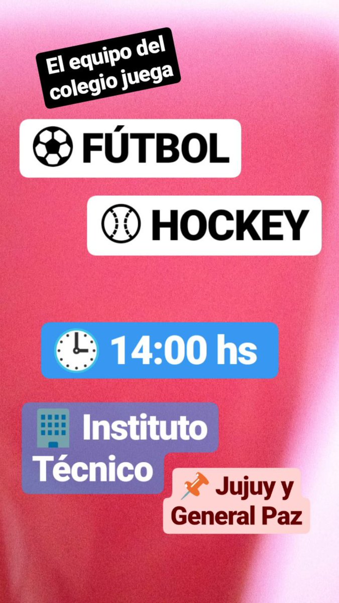HuertoCE's tweet photo. Las esperamos para alentar  😎😎👇👇 https://t.co/JGOZsYhWvZ