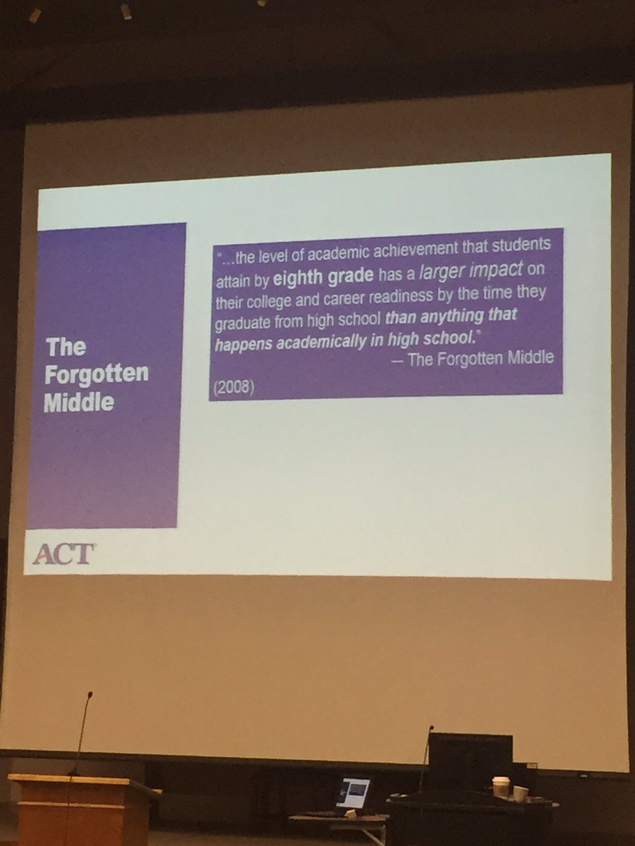 george_leake's tweet photo. Powerful research on importance of student achievement BEFORE high school. @tosstn1975 @ACT @Northwest_CORE @TNedu #readystudent https://t.co/a2wtvragIi