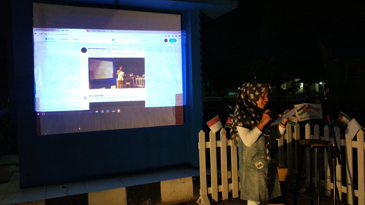 terimakasih buat kk vicky telah menyumbangkan sebuah puisi yang mengharukan  dan bagus sekali 
#DoauntukPalestina 
#malampuisiaekkanopan