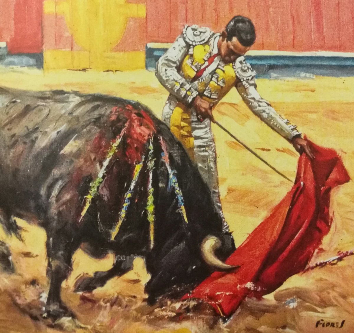 arrtemx's tweet photo. #TriviaDeArte ¿Sabes que torero está inmortalizado en esta gran pintura del maestro Pancho Flores? https://t.co/obvHRsmgeu
