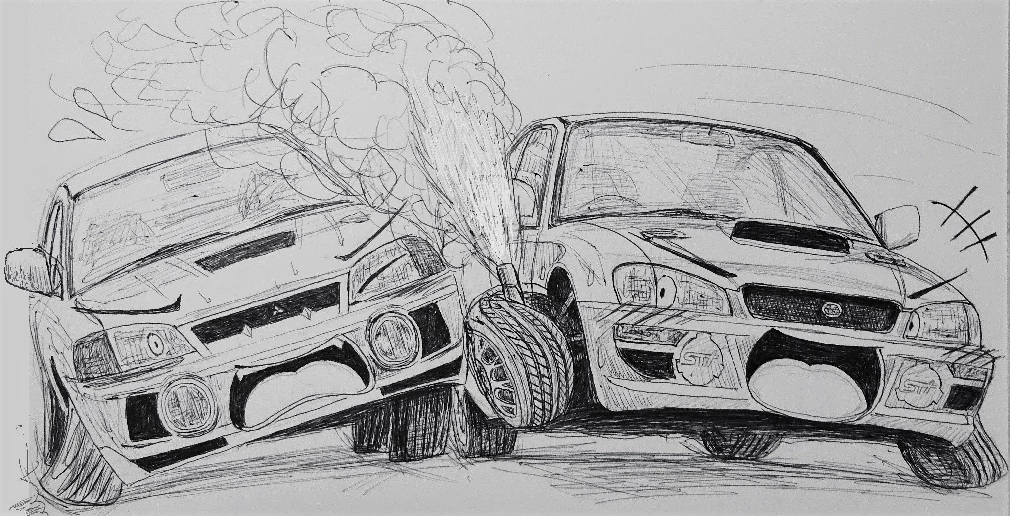 ちゃぶ台 ﾉ W ヾ 繋がらなくていいから俺の描く車絵をみてくれ ほぼ白黒ですが T Co Putkttk1sy Twitter