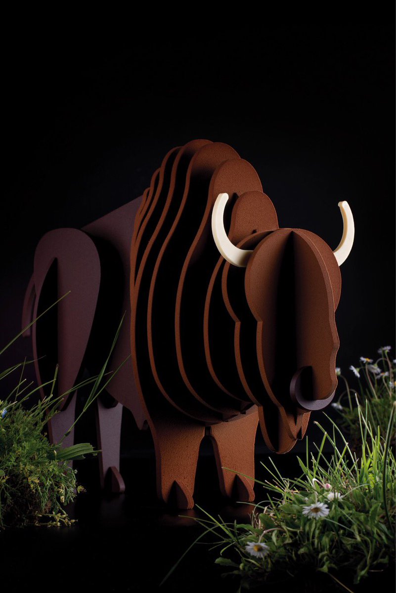 One of my favorite chocolate showpieces, The Buffalo in our book, Four in One by @revistadulcypas and #sogoodmagazine <a href="/sogoodmag/">so good.. magazine</a> @jmribe82