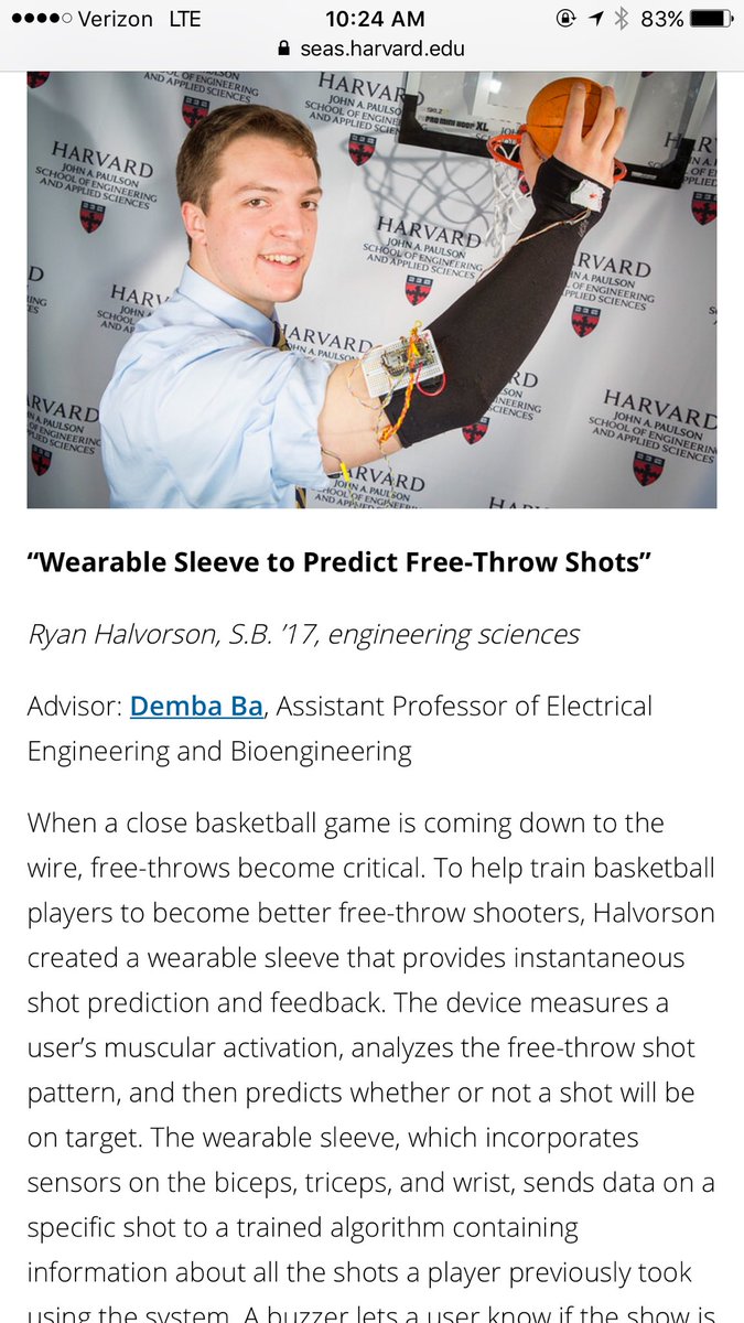 Rachel Thomas (@math_rachel) on Twitter photo Wearable sleeve to predict basketball free throws- Demba Ba describing student projects <a href="/Harvard/">Harvard University</a> #JupyterCon seas.harvard.edu/engineering/en… Wearable sleeve to predict basketball free throws- Demba Ba describing student projects <a href="/Harvard/">Harvard University</a> #JupyterCon seas.harvard.edu/engineering/en…
