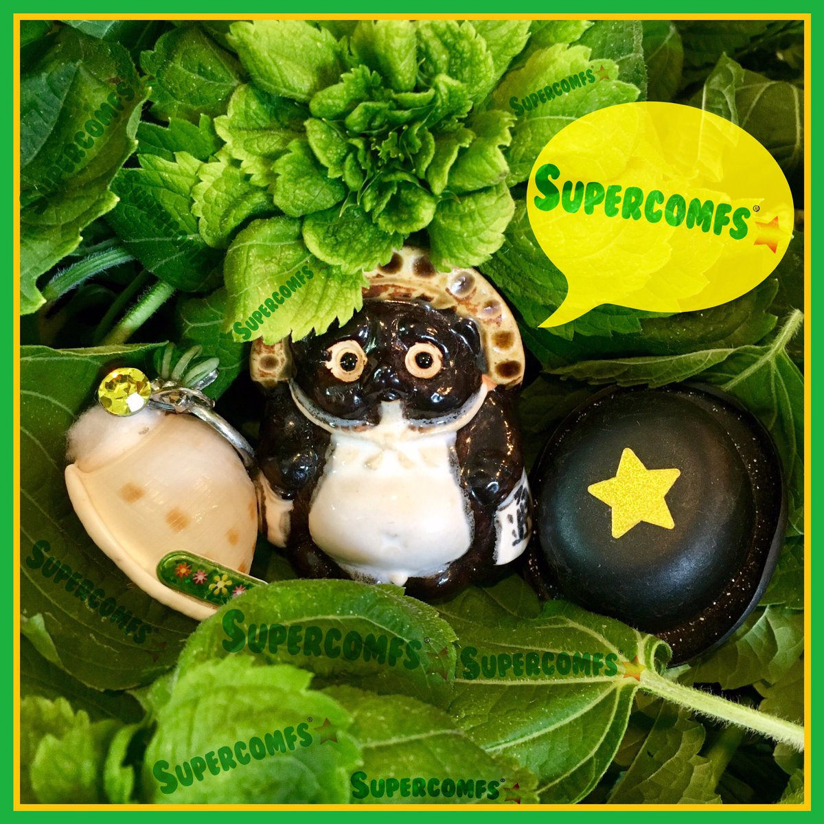 supercomfs's tweet photo. #Whake😳🆙 &amp; #Smells👃#The☝️ #Shisoplumps🍃⚪️ w/#Supercomfs💚🌟 #Minieyeature🔍👀 #RichDioramas💎🎑 : #MrTanuki💰 #MrBroker🎩 &amp; #Shelly🐚❗ https://t.co/AxsOFeUpDC