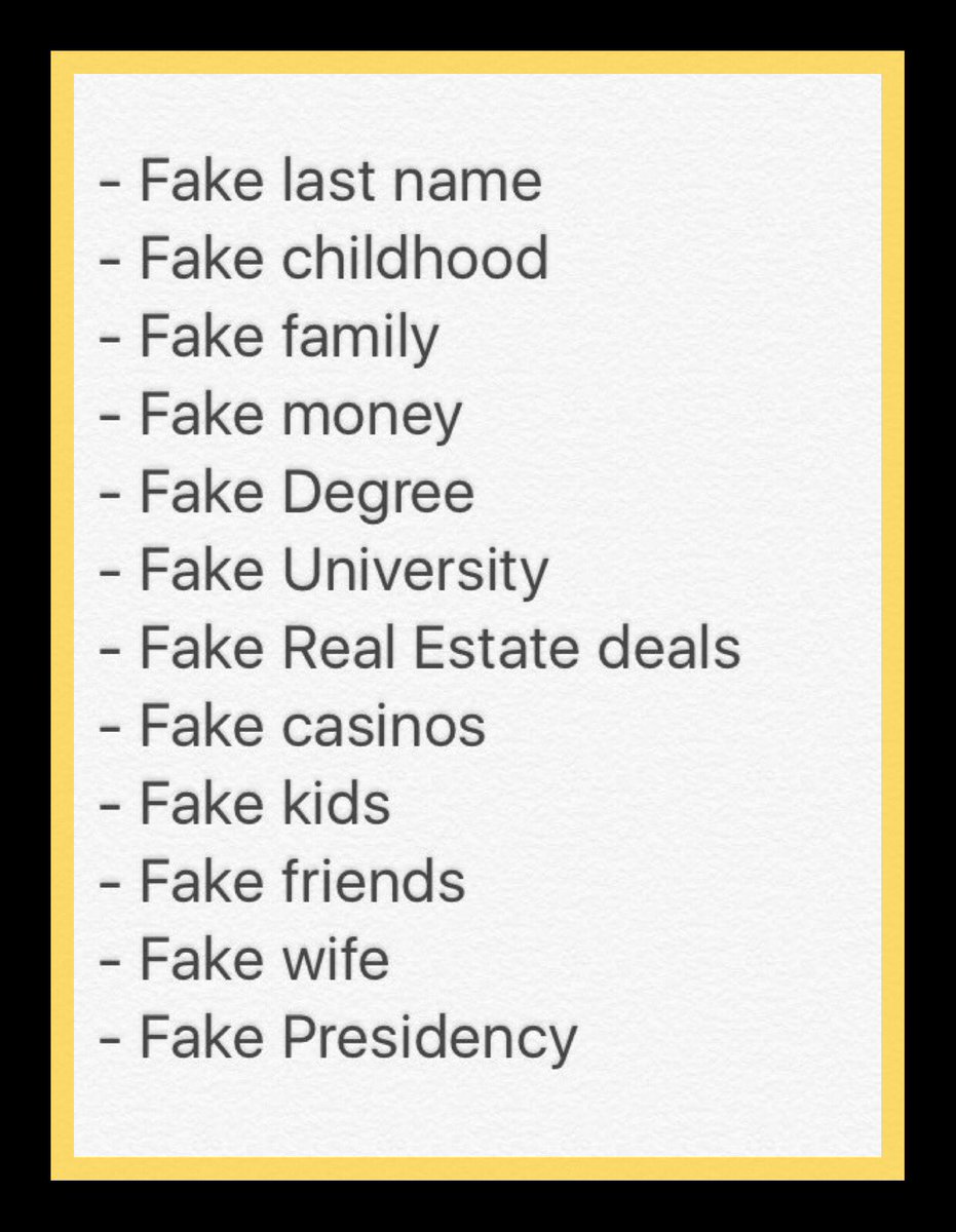 25Tulips's tweet photo. @realDonaldTrump #fakePresident #fakeAgenda #fakePoliticians #fakeWall #fakeACA #fakeTAXbill #ImpeachTrumpNow #TheResistance @funder @maddow https://t.co/x84AAXyzj9