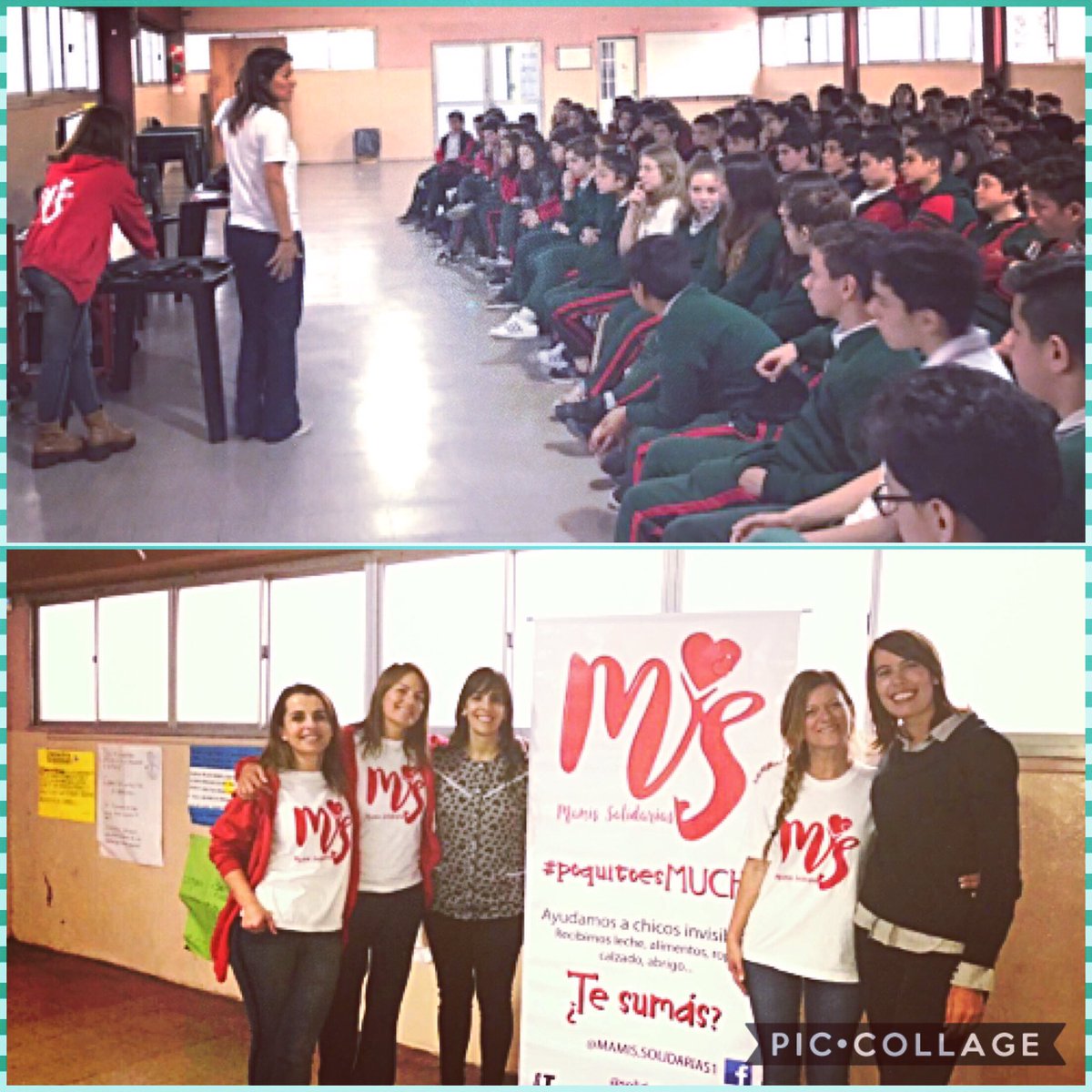 SolidariasMamis's tweet photo. Charlamos con los chicos de 1,2,y3er año sobre Solidaridad, gracias Colegio San Ignacio de #Ezeiza por la invitación! #PoquitoEsMucho https://t.co/4QyfRJ5WcV